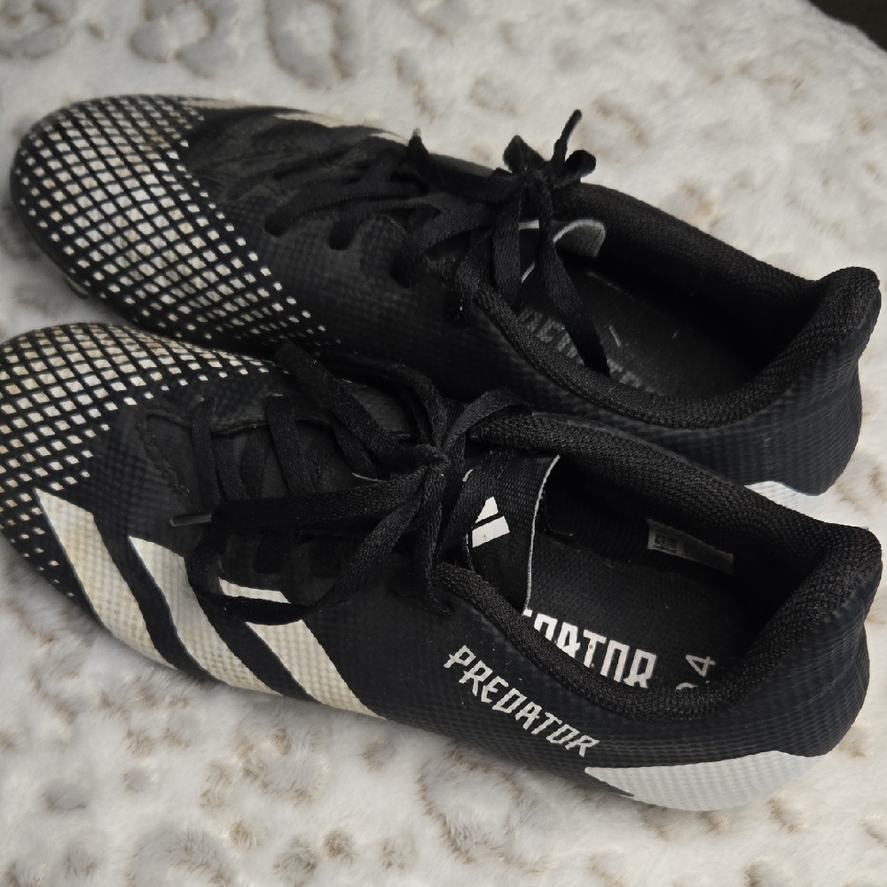 Adidas Predator Black White Athletic Soccer Shoes